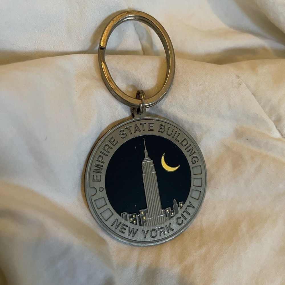 Vintage Empire State Building Keychain Fob